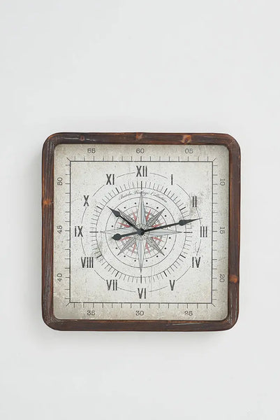 Batela Reloj Vintage de Pared Rosa de los Vientos - Batela