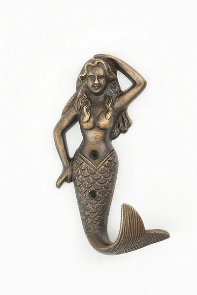 Batela Perchero Individual de Metal en Forma de Sirena
