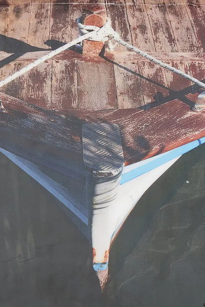 Batela Foto Impresa en Madera: Serenidad junto a la Barca