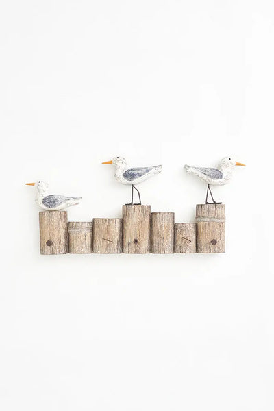 Batela Perchero con Pájaros sobre Troncos - Encanto Natural y Organización