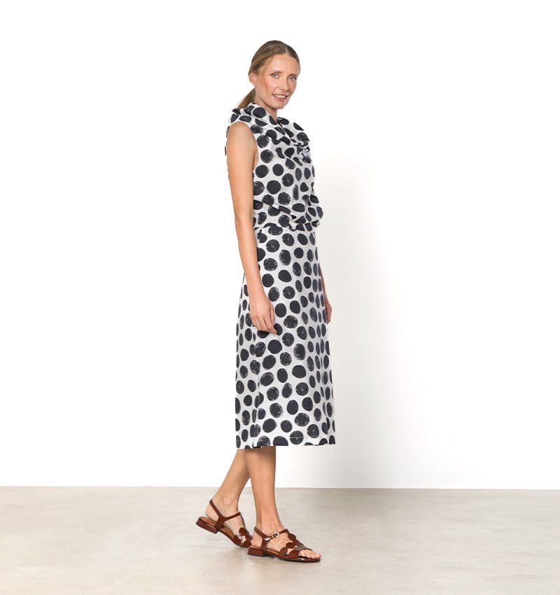 Chie mihara VESTIDO DAVITA BLANCO Y NEGRO Devoluciones gratuitas