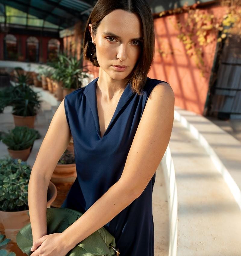 Chie mihara VESTIDO DERINA AZUL MARINO 2025