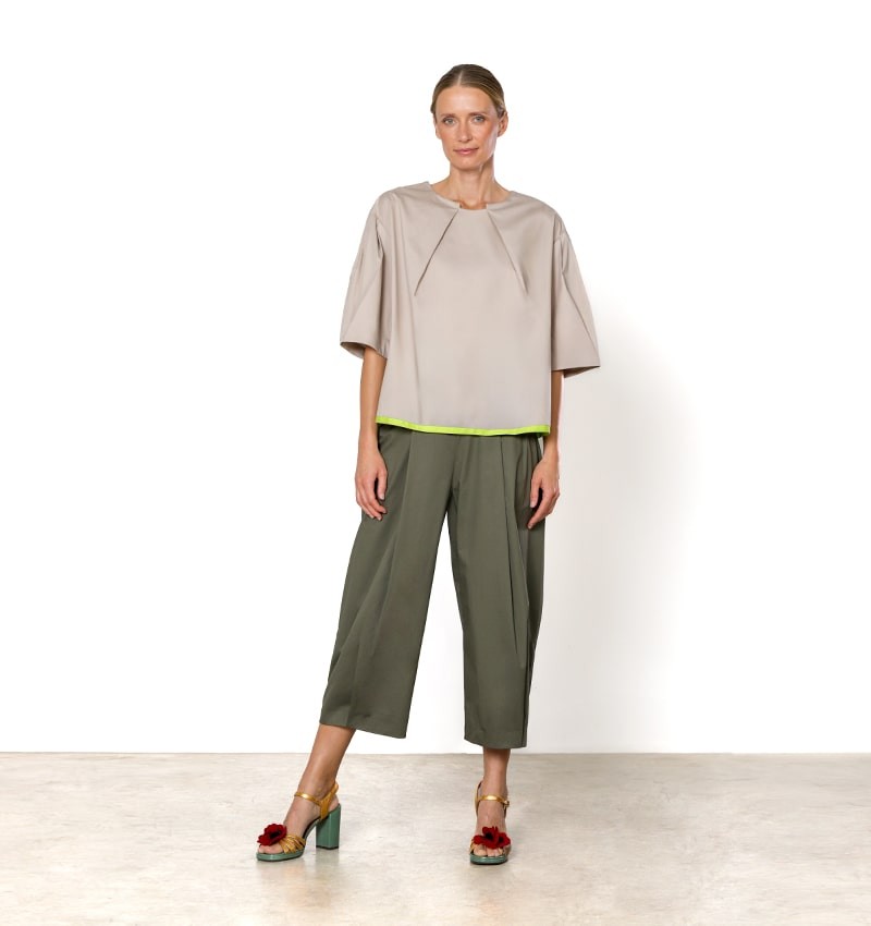 Chie mihara TOP TONATA MARRON CLARO Tienda de fábrica