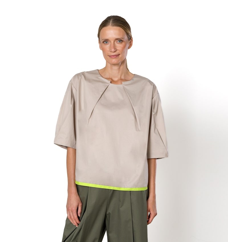 Chie mihara TOP TONATA MARRON CLARO Tienda de fábrica