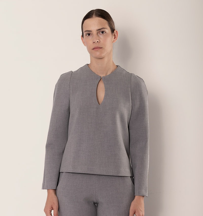 Chie mihara TOP BABI GRIS Ofertas de temporada
