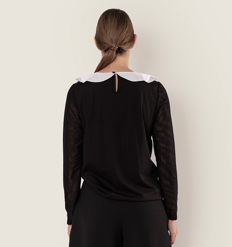 Chie mihara TOP BILONGA BLANCO Y NEGRO Devoluciones gratuitas