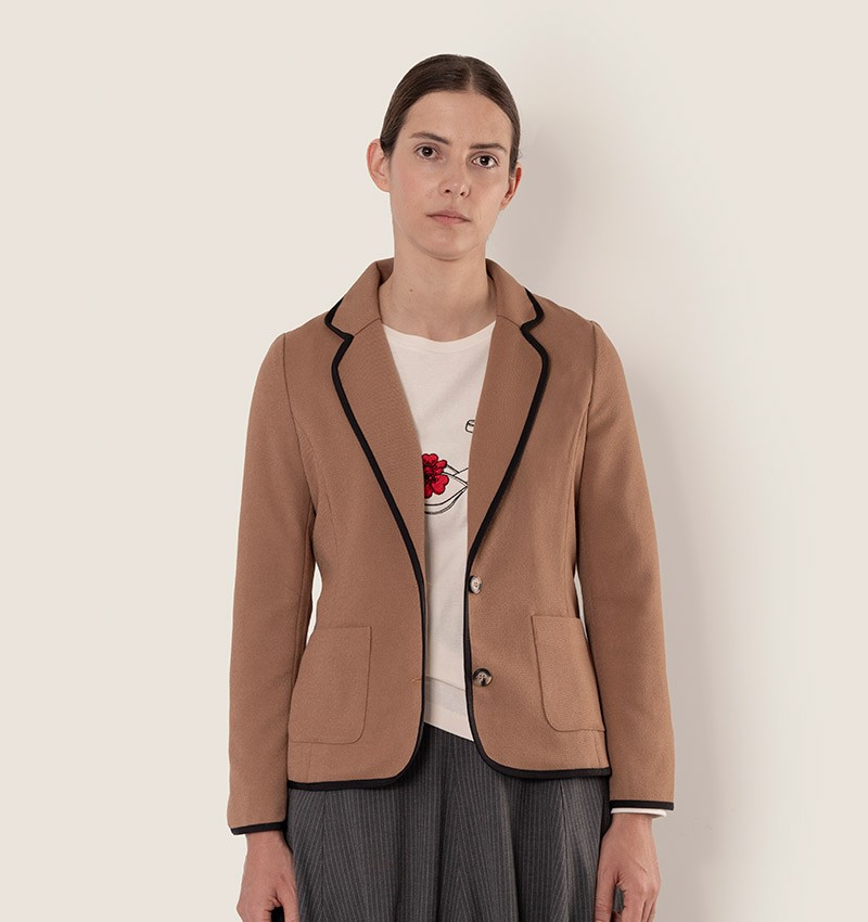 Chie mihara CHAQUETA CADEL MARRON Gran oferta