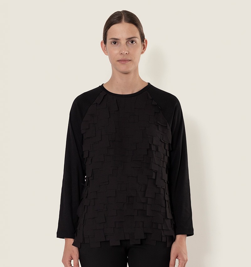 Chie mihara TOP BAILA NEGRO Ventas relámpago