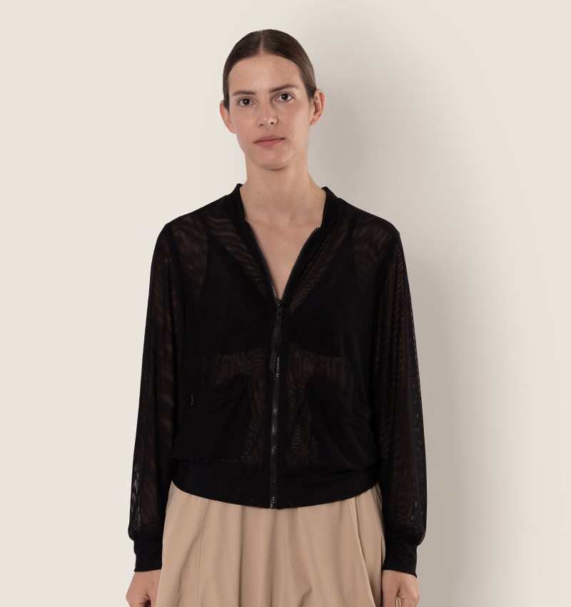 Chie mihara CARDIGAN CHEVI NEGRO Liquidación