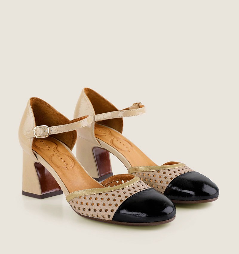 Chie mihara FIZA BLACK-NUDE Grandes ahorros