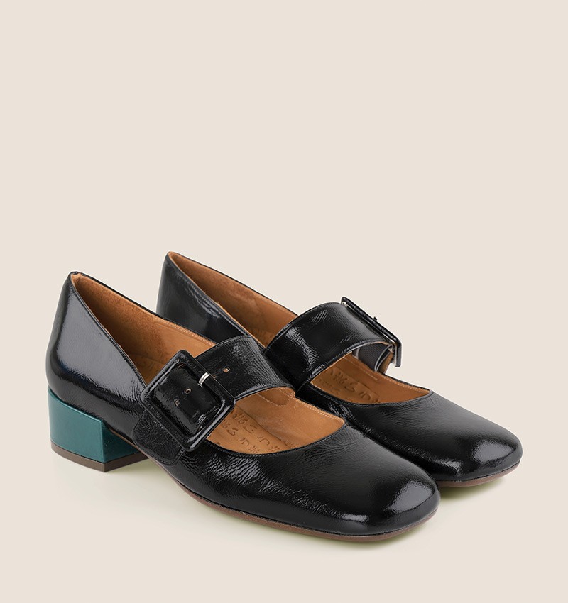 Chie mihara UNARI BLACK GREEN Los más vendidos