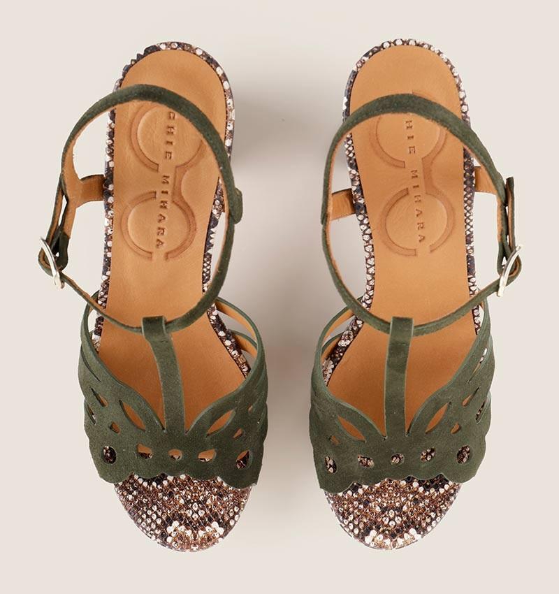 Chie mihara KARIK GREEN Precio ultrabajo