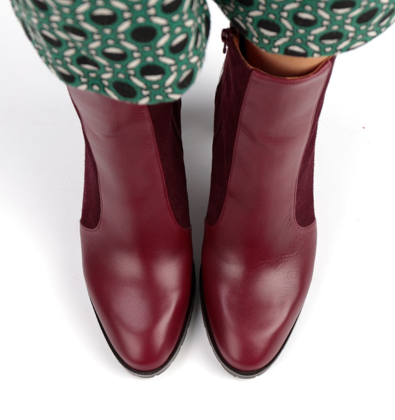 Chie mihara ELMI BURGUNDY Liquidación