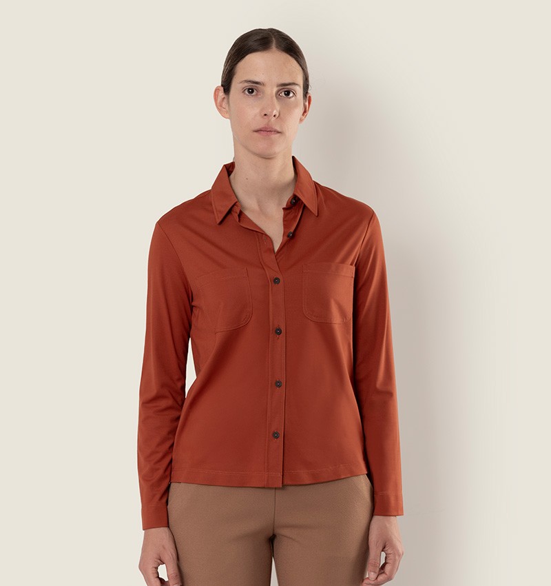 Chie mihara CAMISA BASEL MARRON Ahorra y exporta