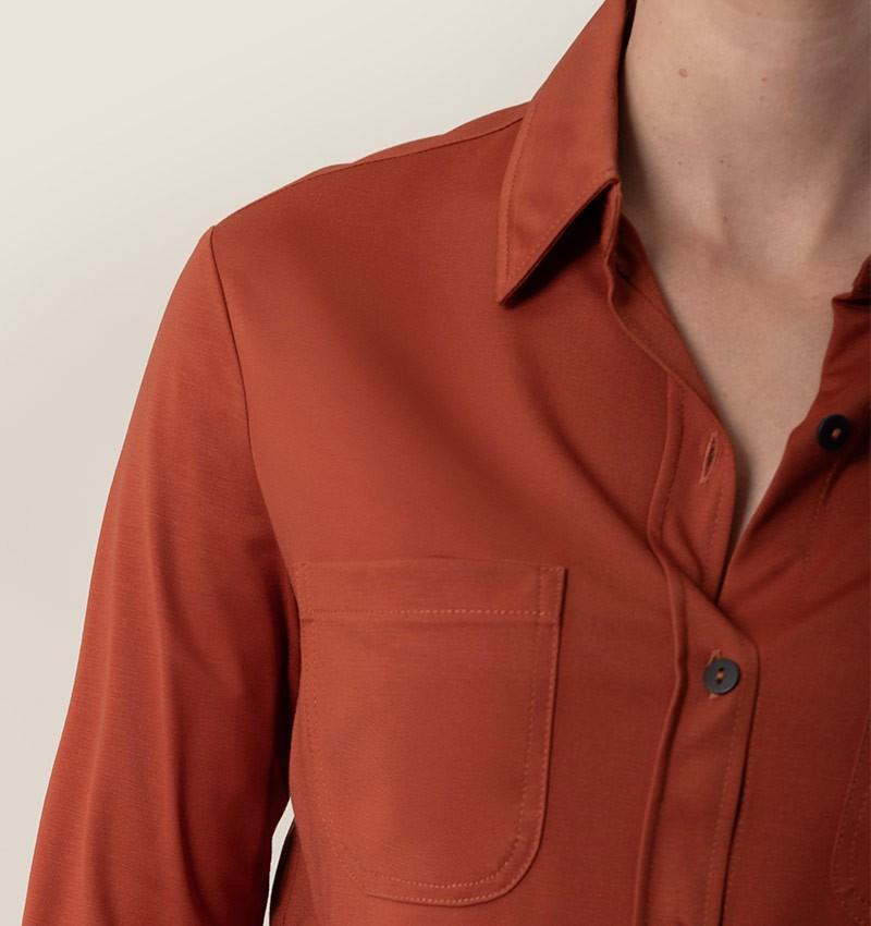 Chie mihara CAMISA BASEL MARRON Ahorra y exporta