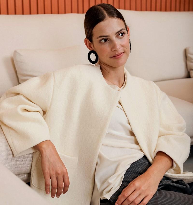 Chie mihara CHAQUETA CAMILA BLANCO Precios de Black Friday