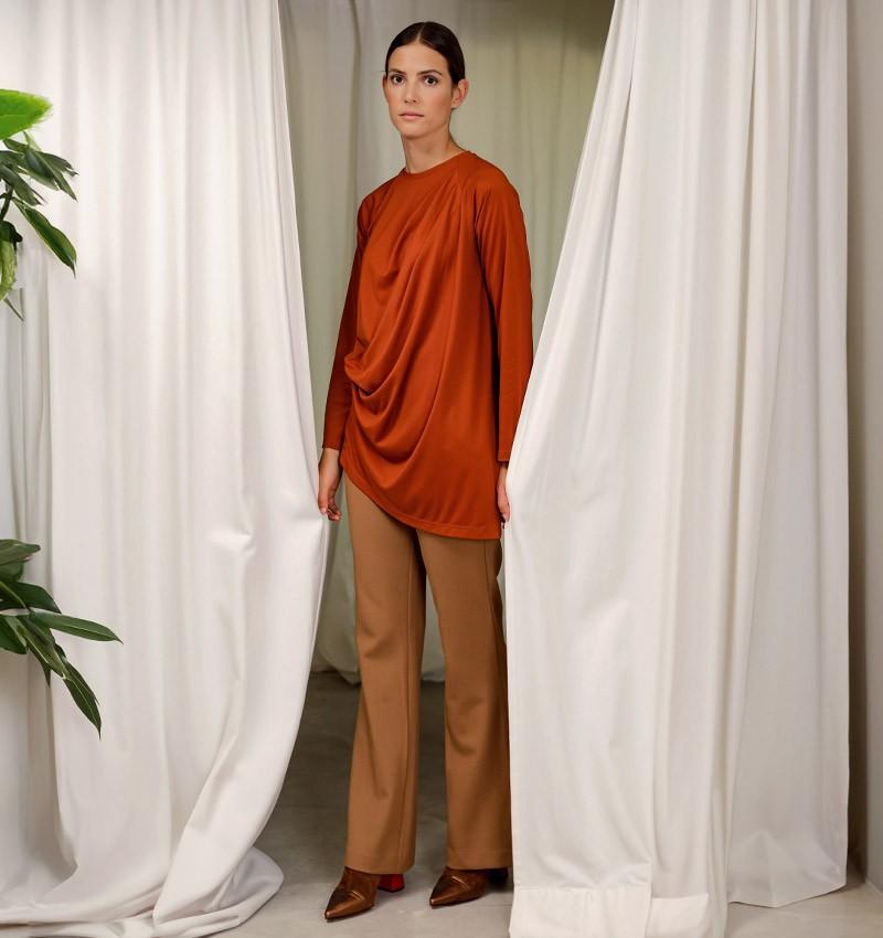 Chie mihara TOP BIGAS MARRON Última moda