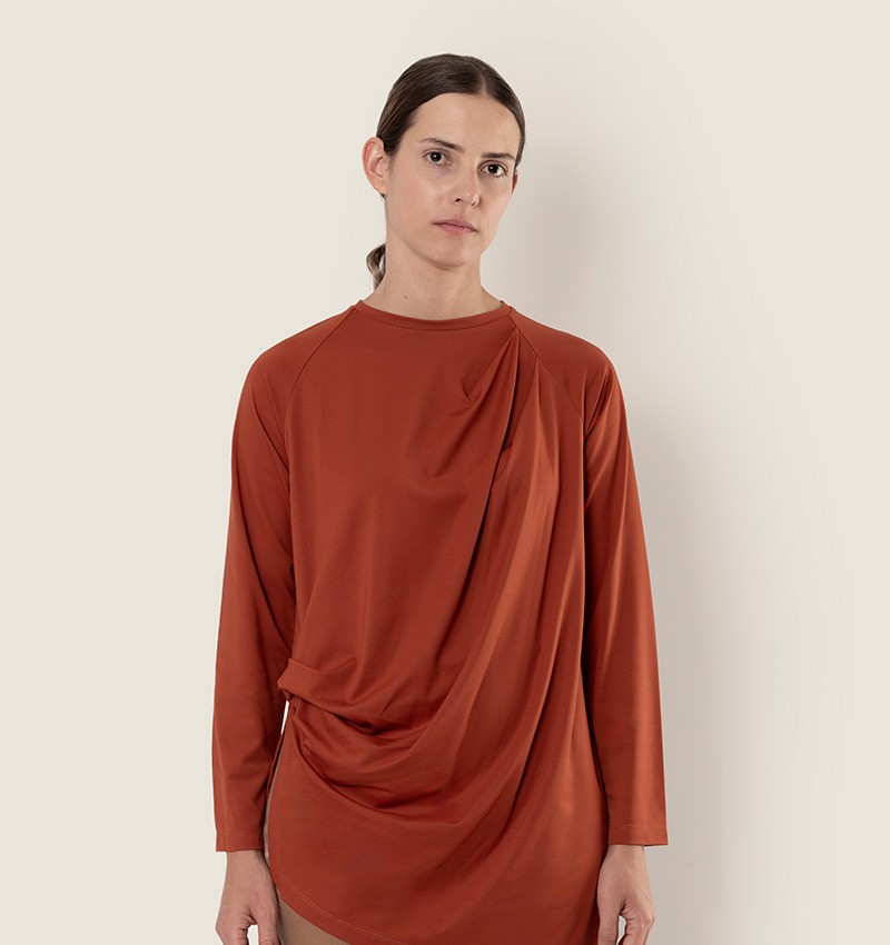 Chie mihara TOP BIGAS MARRON Última moda