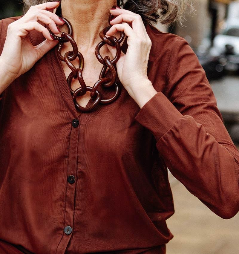 Chie mihara CARDIGAN CHILL MARRON Rebajas