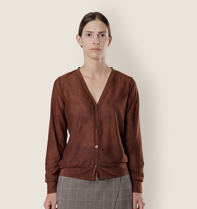 Chie mihara CARDIGAN CHILL MARRON Rebajas