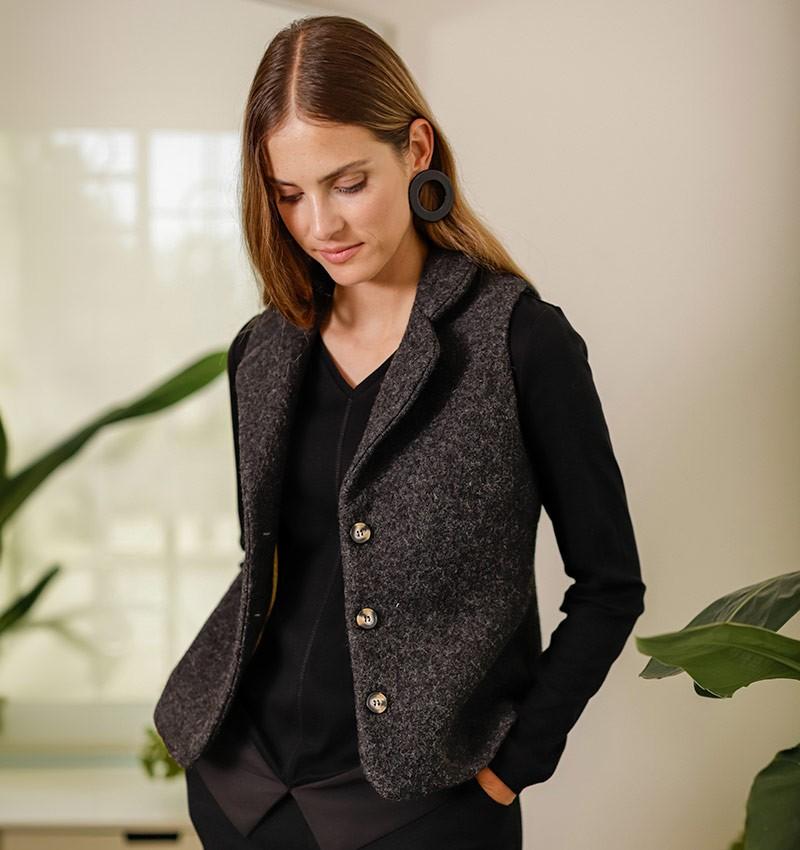 Chie mihara CHALECO VIVIAN NEGRO Ofertas