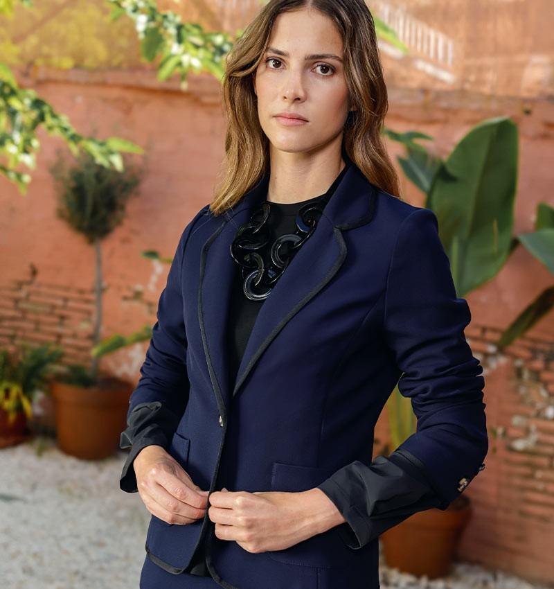 Chie mihara CHAQUETA CADEL AZUL MARINO Venta caliente