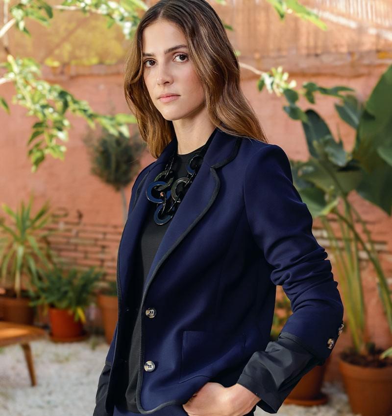 Chie mihara CHAQUETA CADEL AZUL MARINO Venta caliente