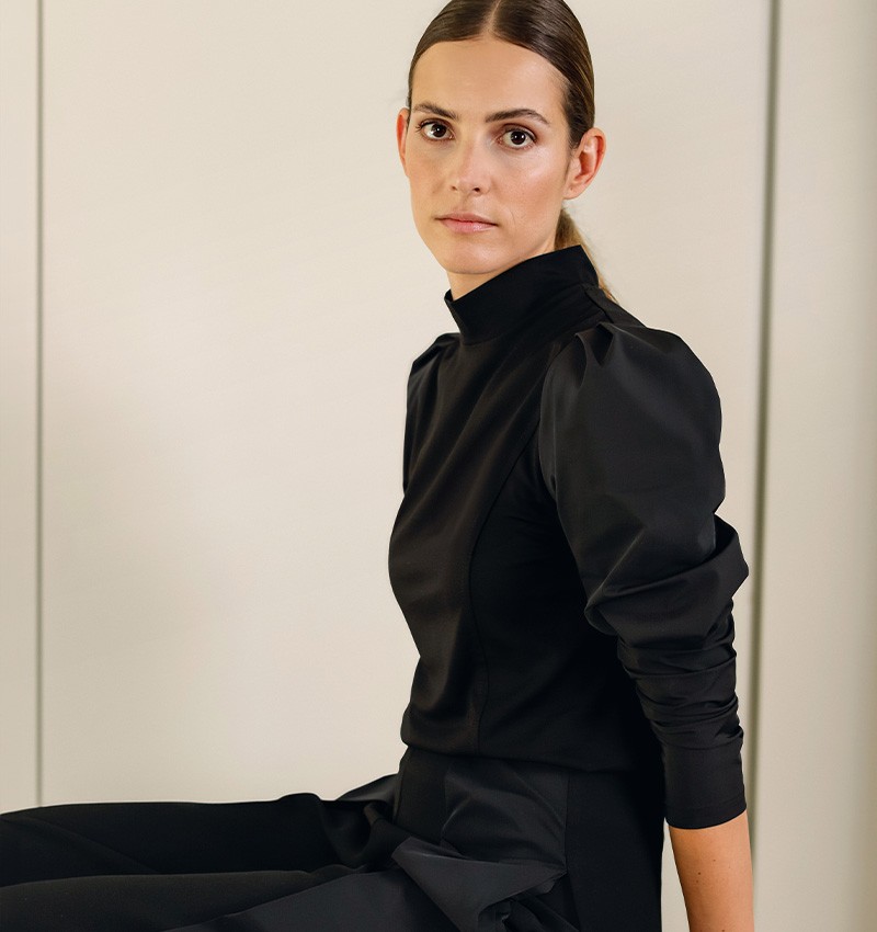 Chie mihara TOP BRENDA NEGRO Rebajas de fábrica