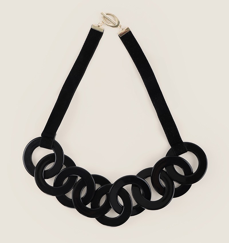 Chie mihara COLLAR WAPA NEGRO Liquidación