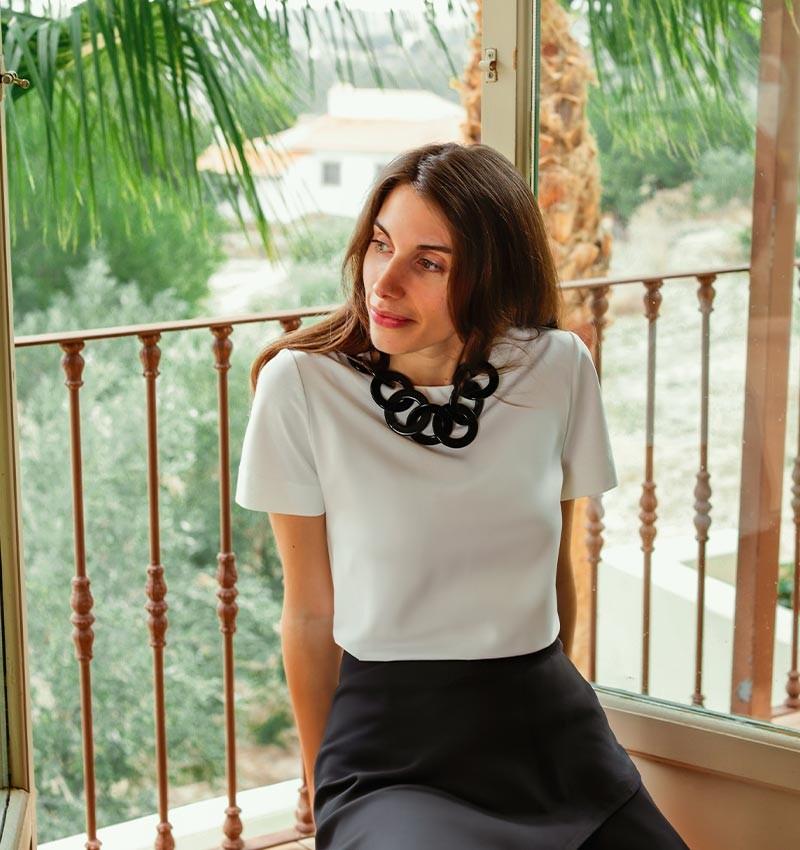 Chie mihara TOP LUMI BLANCO Oferta especial