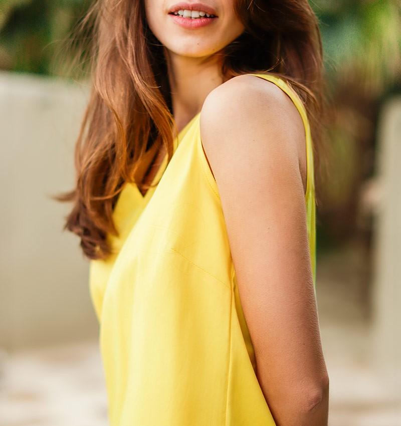 Chie mihara VESTIDO DEMI AMARILLO Envío gratis