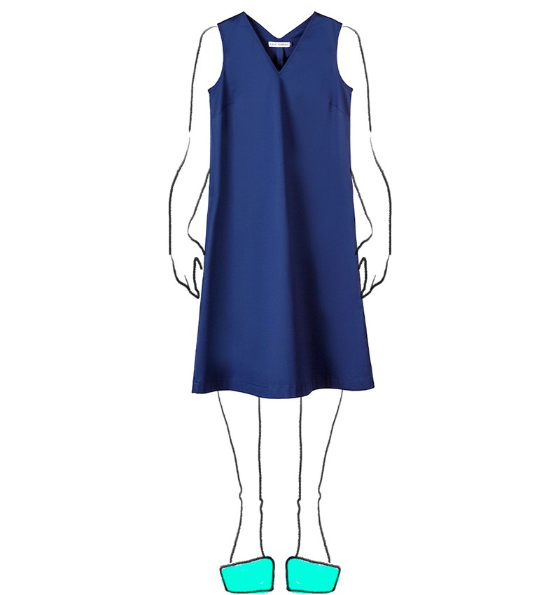 Chie mihara VESTIDO DEMI AZUL MARINO COMPRAR AHORA