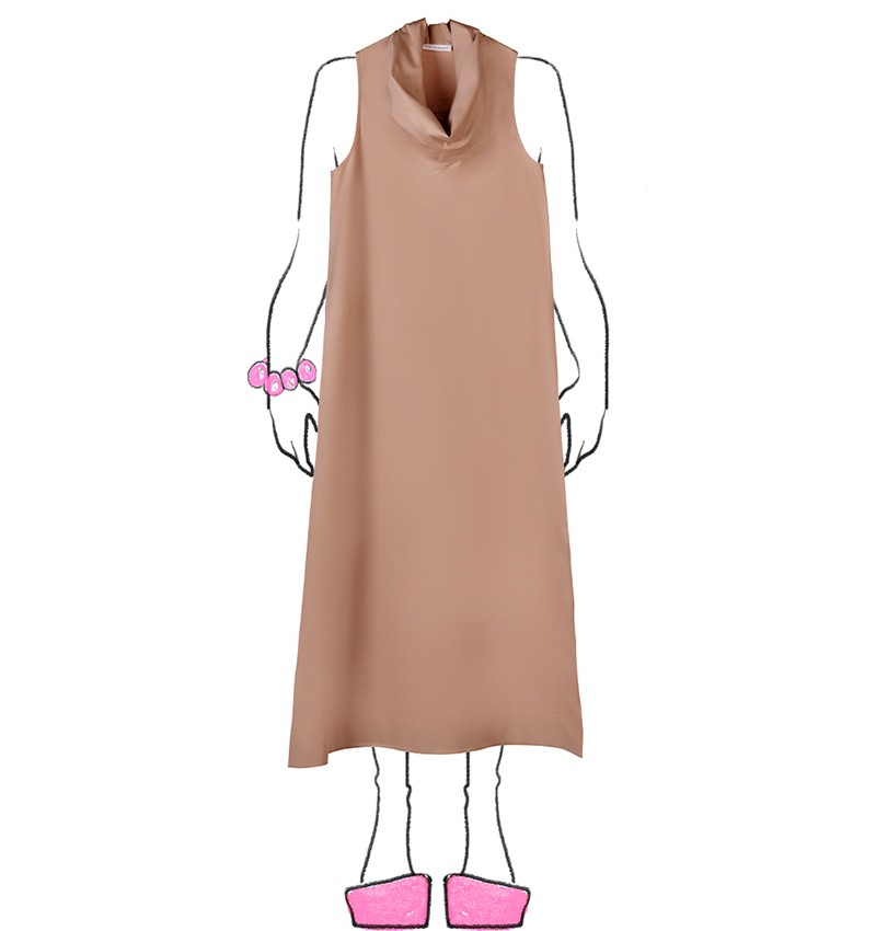 Chie mihara VESTIDO DINA MARRON CLARO Últimos 2 días