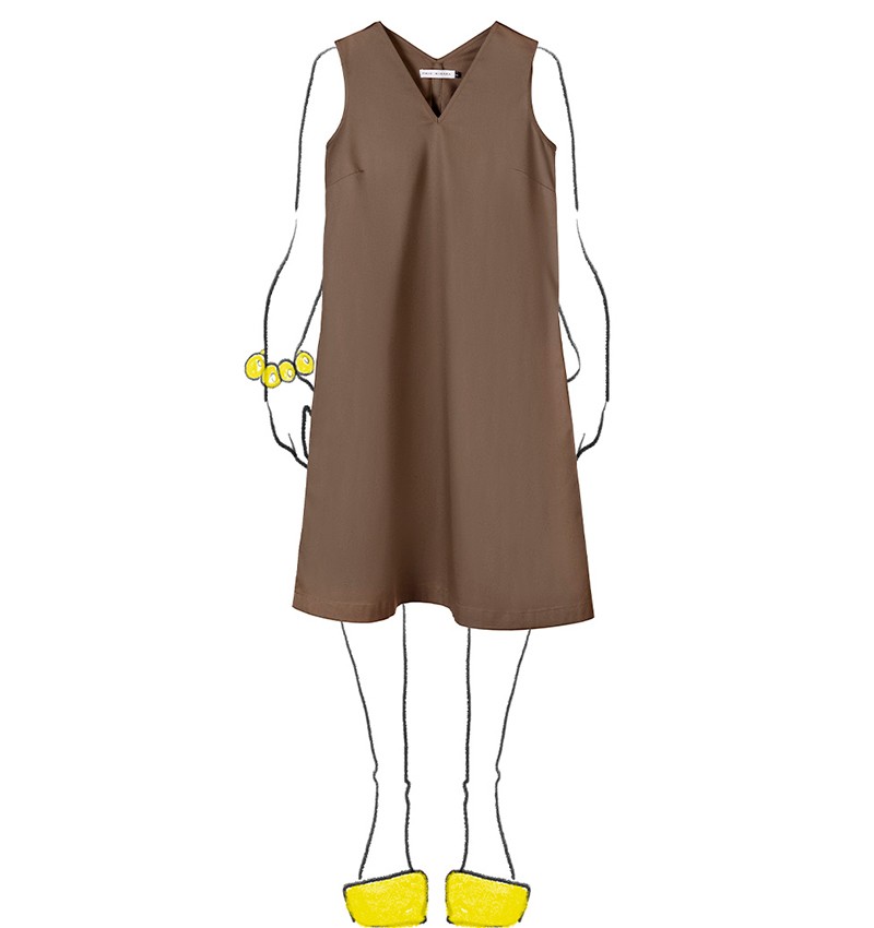 Chie mihara VESTIDO DEMI VERDE Último día