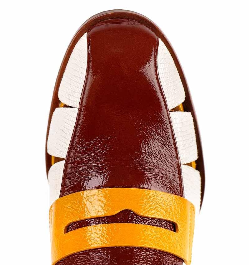 Chie mihara SENDAL WHITE AND BROWN Ahorra y exporta