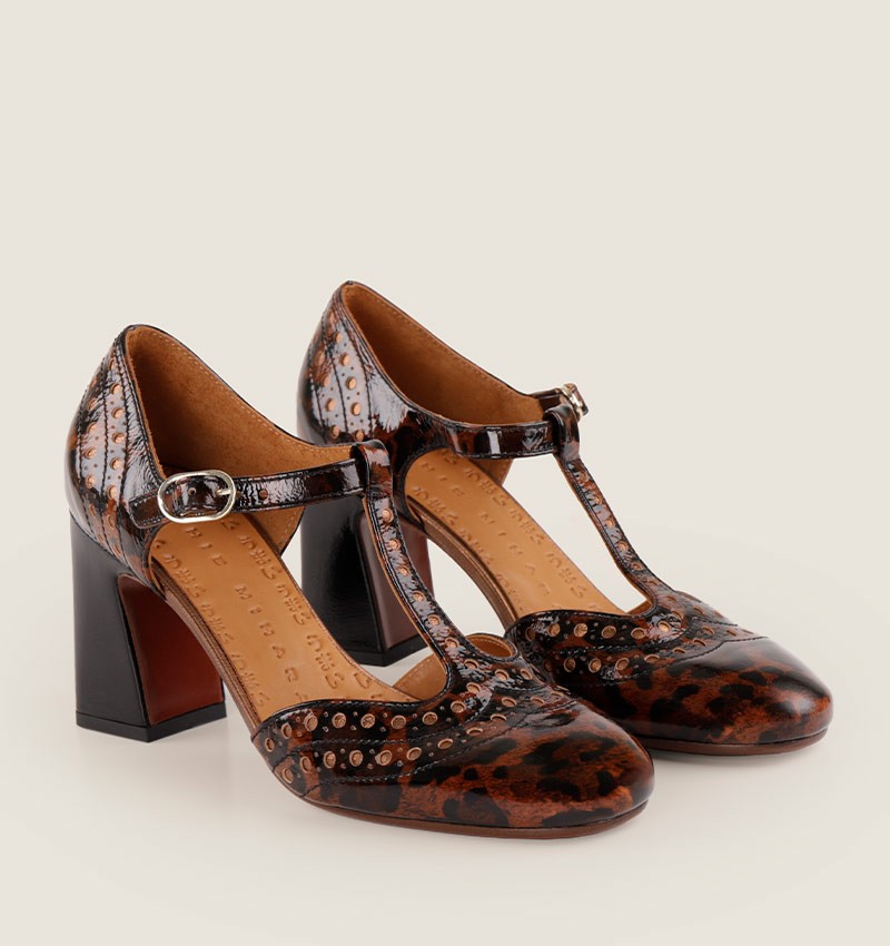 Chie mihara MANTE BROWN & BLACK Ofertas