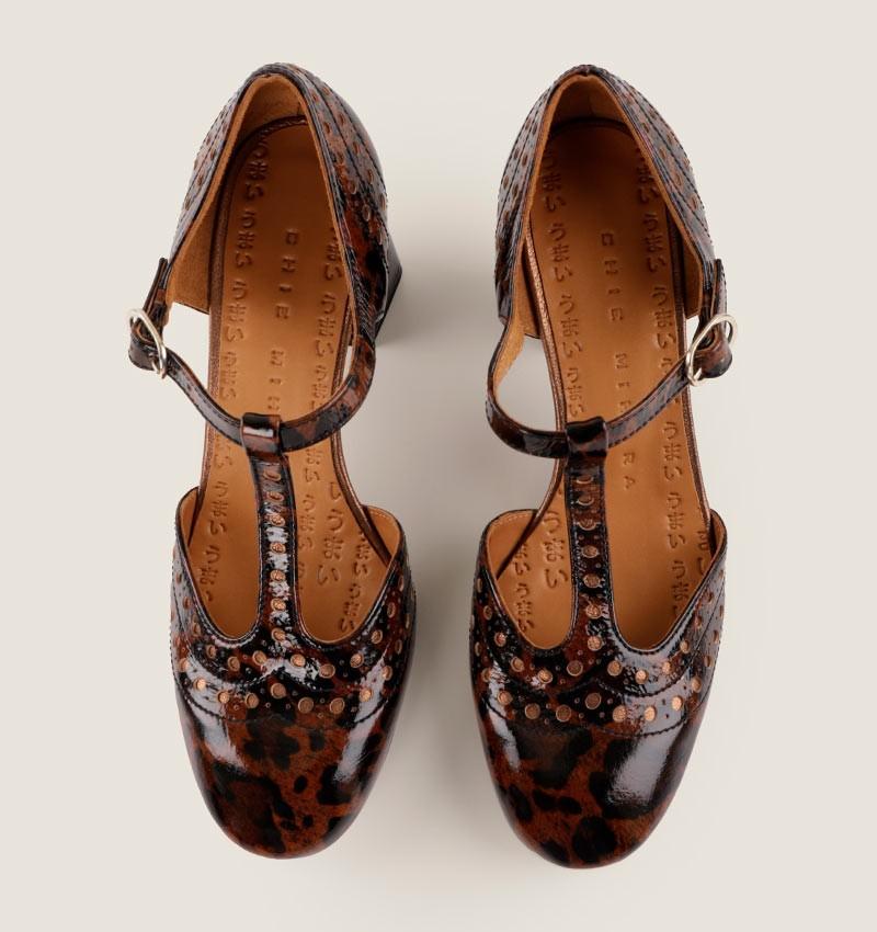 Chie mihara MANTE BROWN & BLACK Ofertas