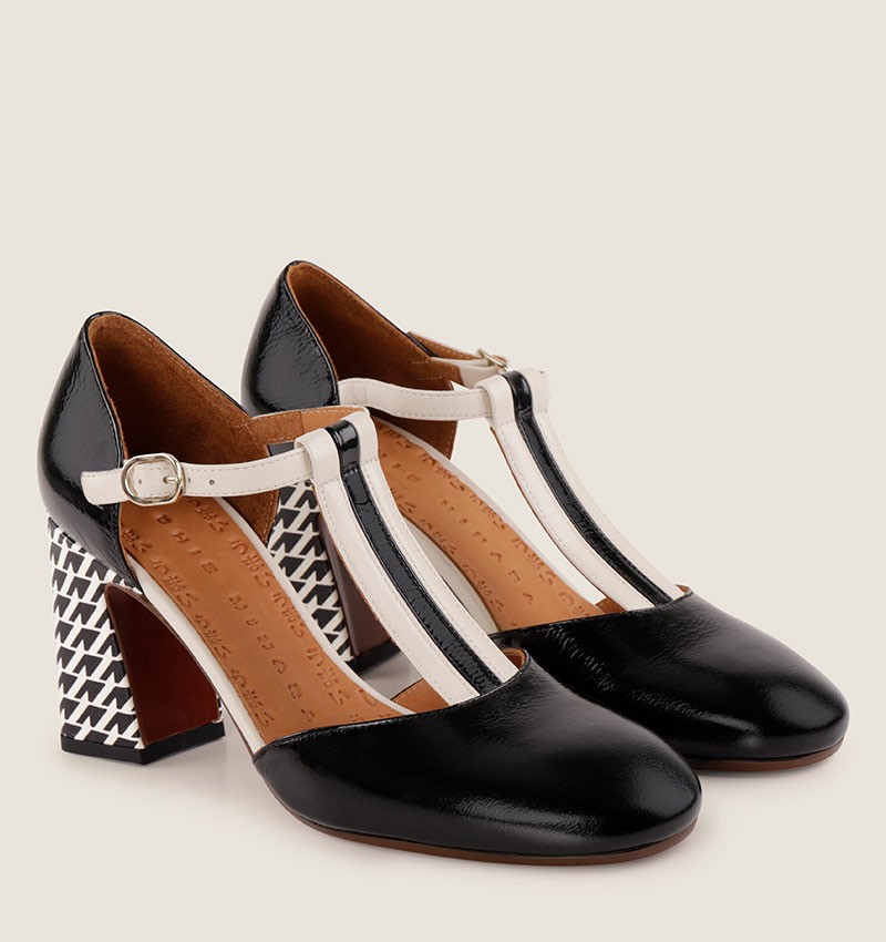 Chie mihara MISUR BLACK AND WHITE Venta caliente