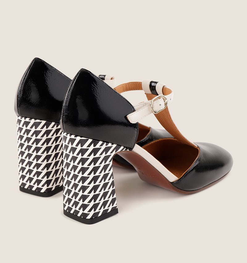 Chie mihara MISUR BLACK AND WHITE Venta caliente