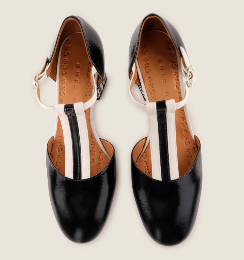 Chie mihara MISUR BLACK AND WHITE Venta caliente