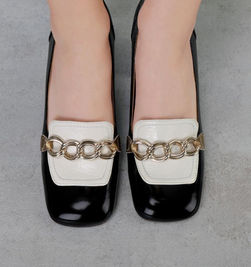 Chie mihara PETREL BLACK & WHITE Grandes descuentos
