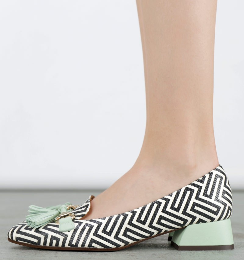 Chie mihara HETUS BLACK & WHITE Outlet online