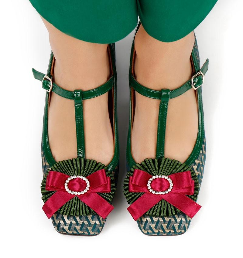 Chie mihara VOLETE DARK GREEN Envío gratis