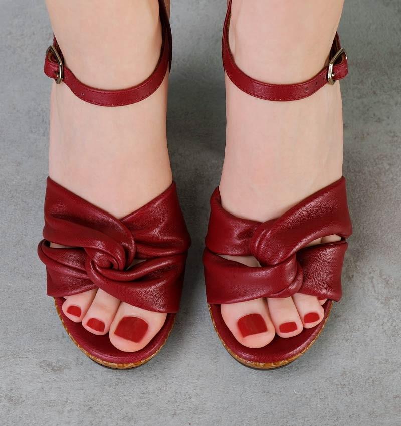 Chie mihara CONTOUR RED Superdescuento