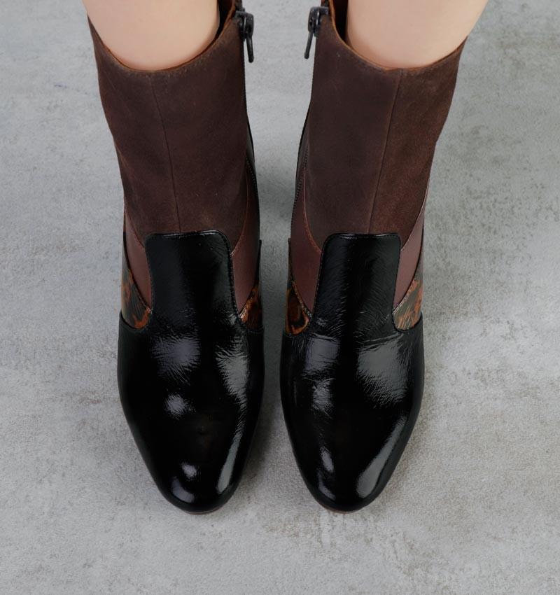 Chie mihara ETUSA BLACK & BROWN Rebajas top