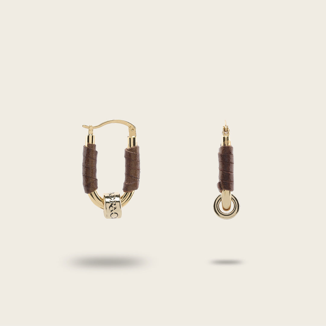 Cuadra Aretes en piel genuina para dama Rebajas online