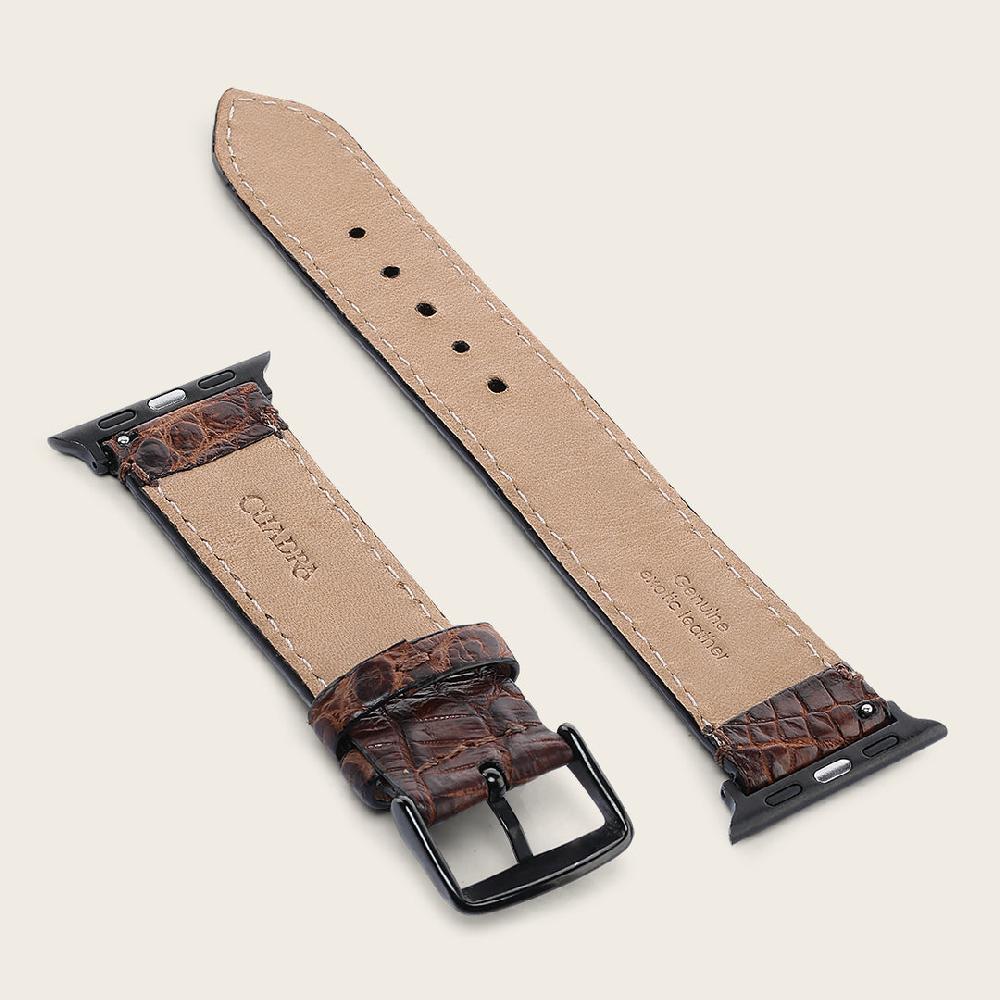Cuadra Extensible para reloj en piel genuina de cocodrilo para caballero Envío gratis