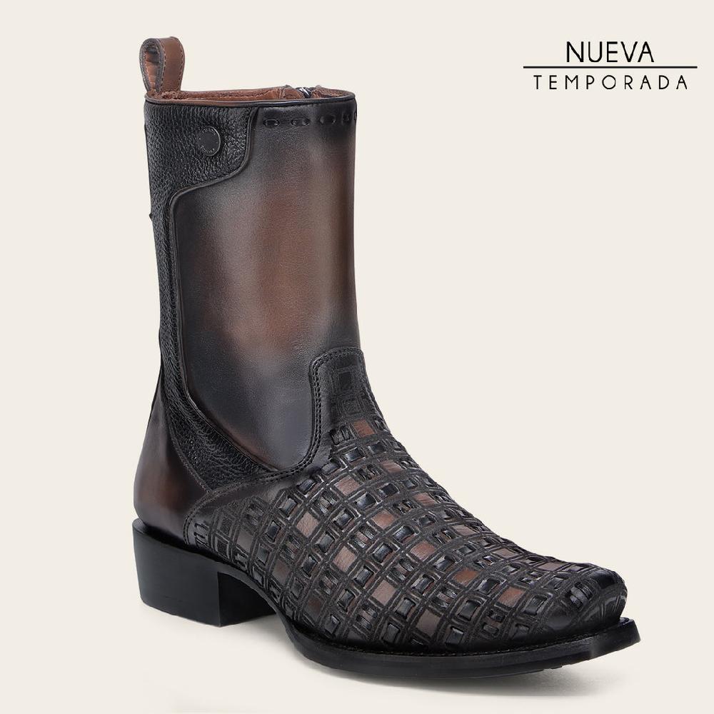 Cuadra Bota urbana en piel genuina para caballero