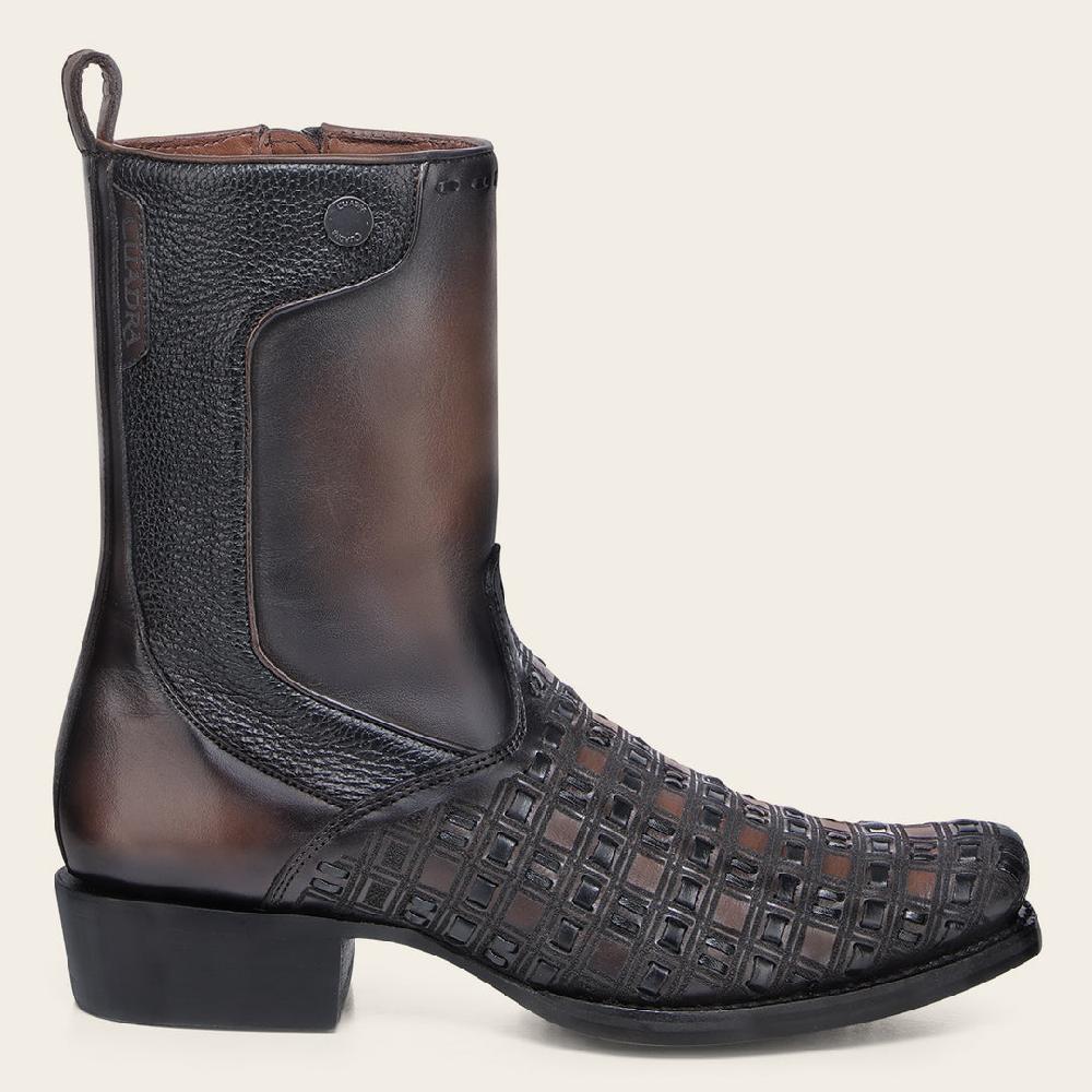 Cuadra Bota urbana en piel genuina para caballero Grandes descuentos