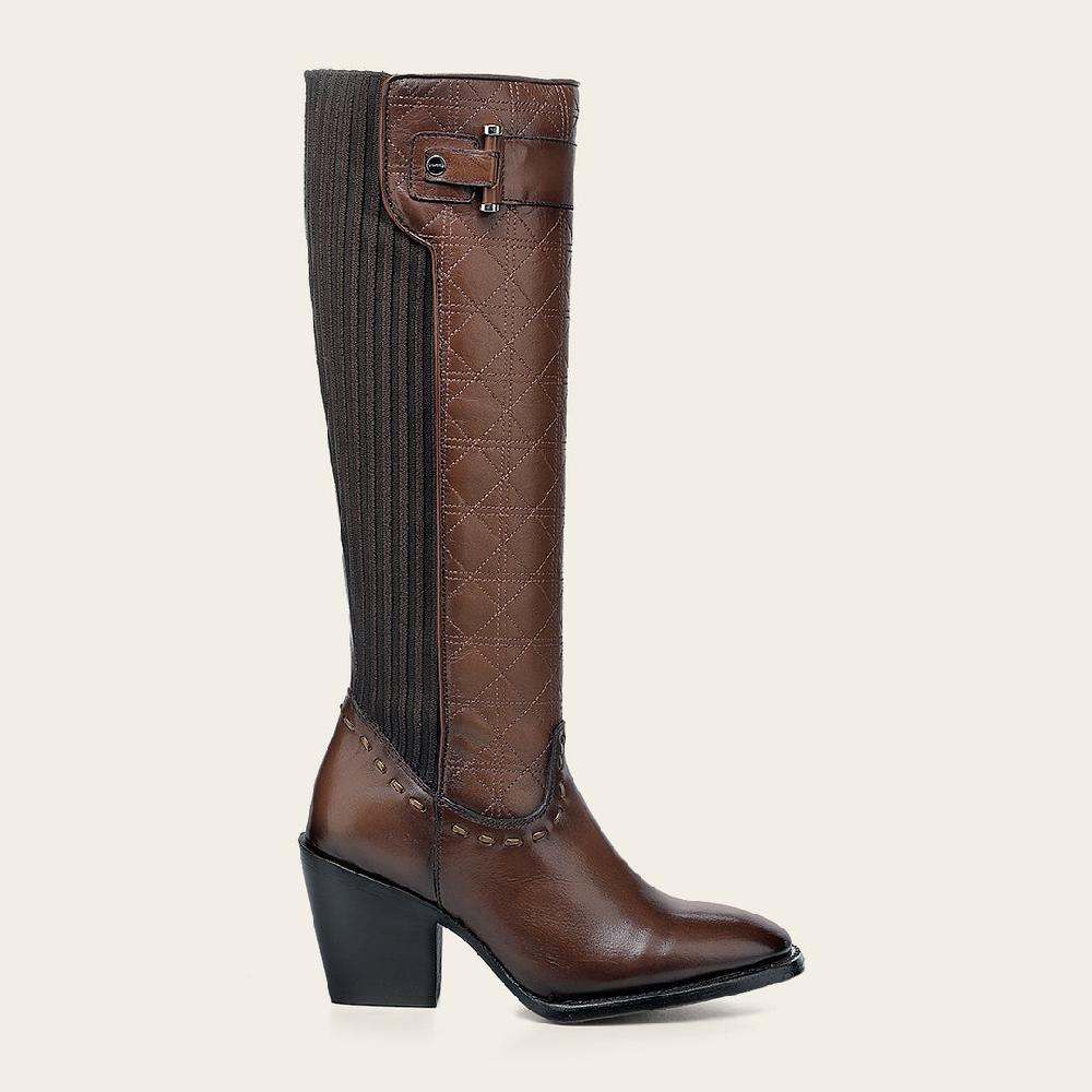 Cuadra Bota casual en piel genuina para dama Tienda de fábrica